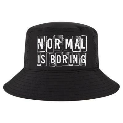 Normal Is Boring Vintage Cool Comfort Performance Bucket Hat