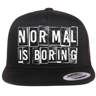 Normal Is Boring Vintage Flatbill Hat