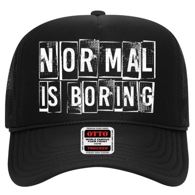 Normal Is Boring Vintage Trucker Hat