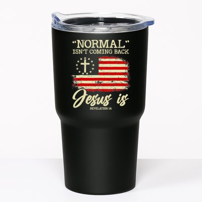 Normal Isn't Coming Back But Jesus Is Revelation 14 Costume Tumbler