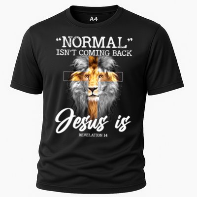 Normal Isn't Coming Back But Jesus Is Cross Christian Performance Shirt