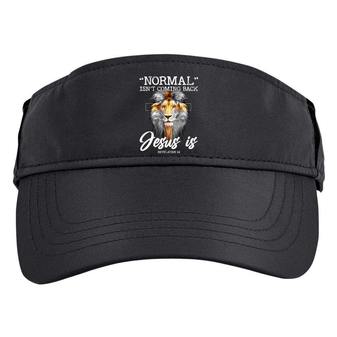 Normal Isn't Coming Back But Jesus Is Cross Christian Adult Drive Performance Visor
