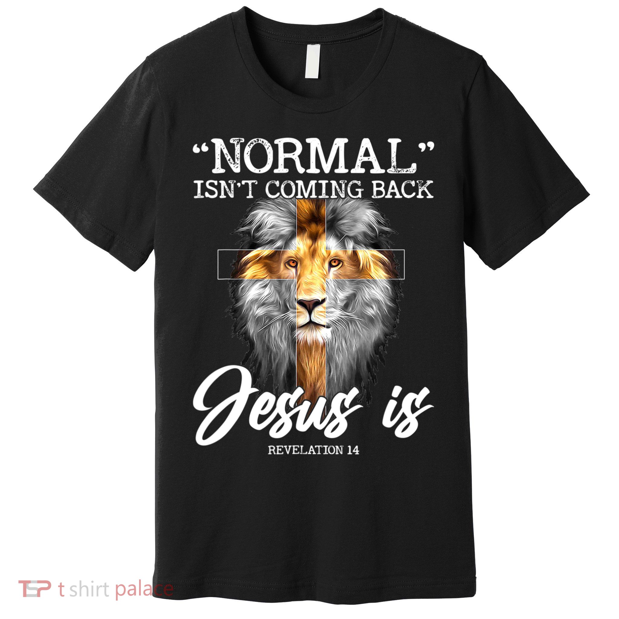 Normal Isn't Coming Back But Jesus Is Cross Christian Premium T-Shirt