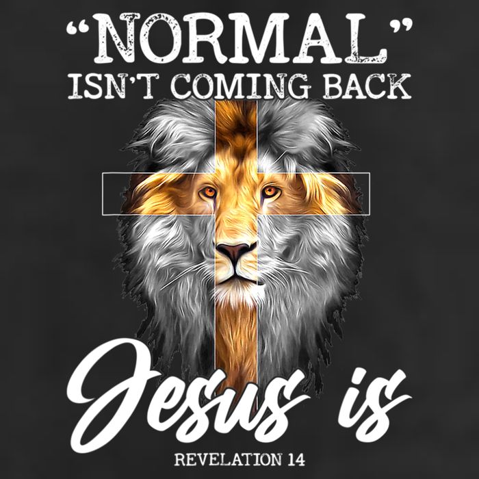 Normal Isn't Coming Back But Jesus Is Cross Christian Microfiber Hand Towel