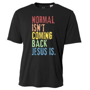 Normal Isn't Coming Back But Jesus Is Revelation Cross Cooling Performance Crew T-Shirt