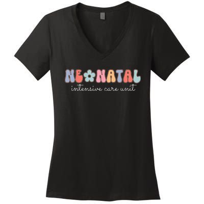 Neonatal Intensive Care Unit NICU Nurse Appreciation Women's V-Neck T-Shirt