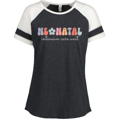 Neonatal Intensive Care Unit NICU Nurse Appreciation Enza Ladies Jersey Colorblock Tee