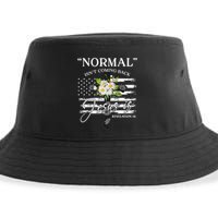 Normal Isn't Coming Back But Jesus Is Revelation 14 Flower Sustainable Bucket Hat