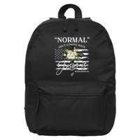 Normal Isn't Coming Back But Jesus Is Revelation 14 Flower 16 in Basic Backpack