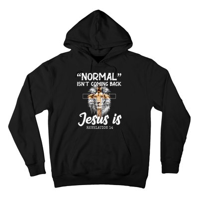 Normal Isn't Coming Back Jesus Is Revelations 14 Hoodie