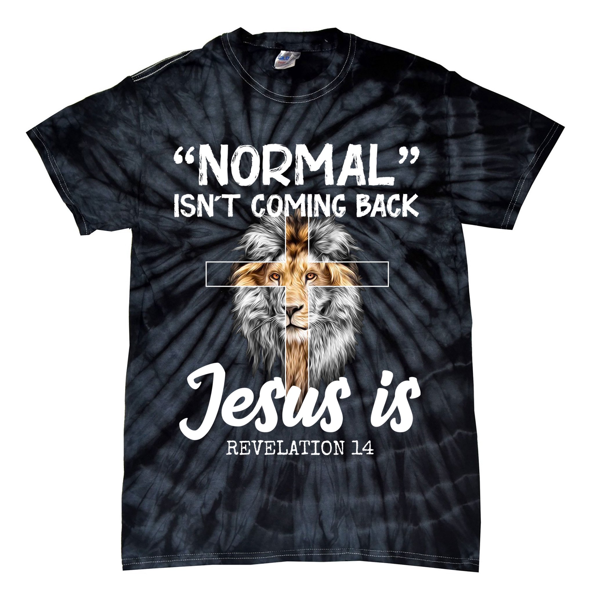 Normal Isn't Coming Back Jesus Is Revelations 14 Tie-Dye T-Shirt