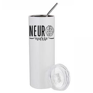 Neuroscience Intensive Care Unit Rn Nursing Neuro Icu Nurse Gift Stainless Steel Tumbler