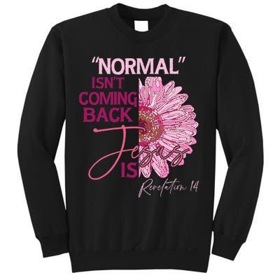 Normal Isnt Coming Back Jesus Is Sweatshirt
