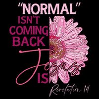 Normal Isnt Coming Back Jesus Is Drawstring Bag