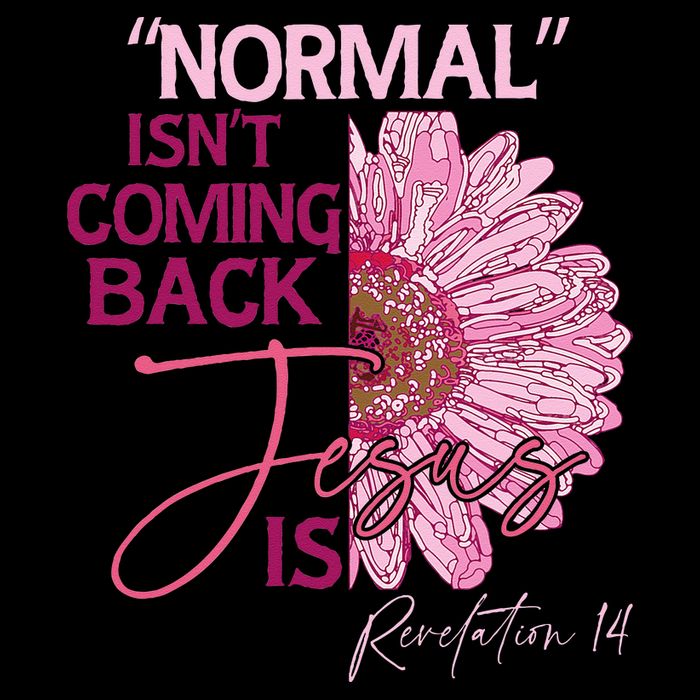 Normal Isnt Coming Back Jesus Is Drawstring Bag