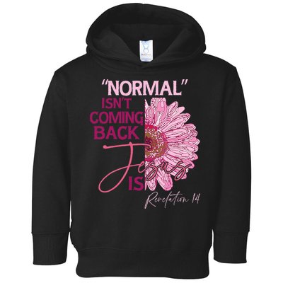 Normal Isnt Coming Back Jesus Is Toddler Hoodie