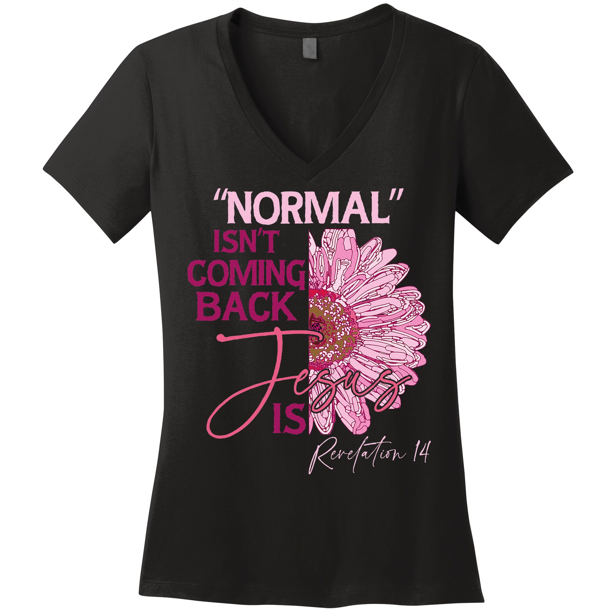 Normal Isnt Coming Back Jesus Is Women's V-Neck T-Shirt