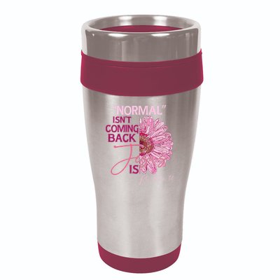 Normal Isnt Coming Back Jesus Is 16oz Travel Tumbler