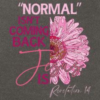 Normal Isnt Coming Back Jesus Is Cotton Canvas Backpack