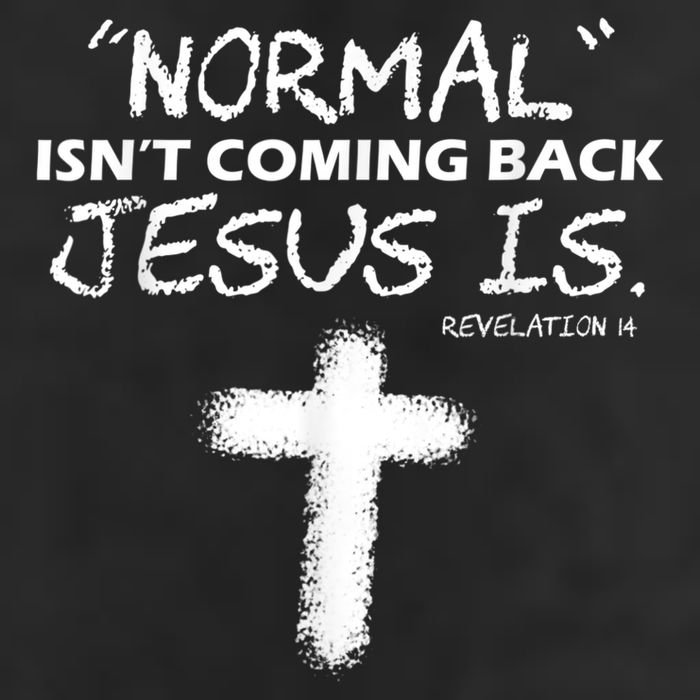Normal Isnt Coming Back Jesus Is Adult Drive Performance Visor
