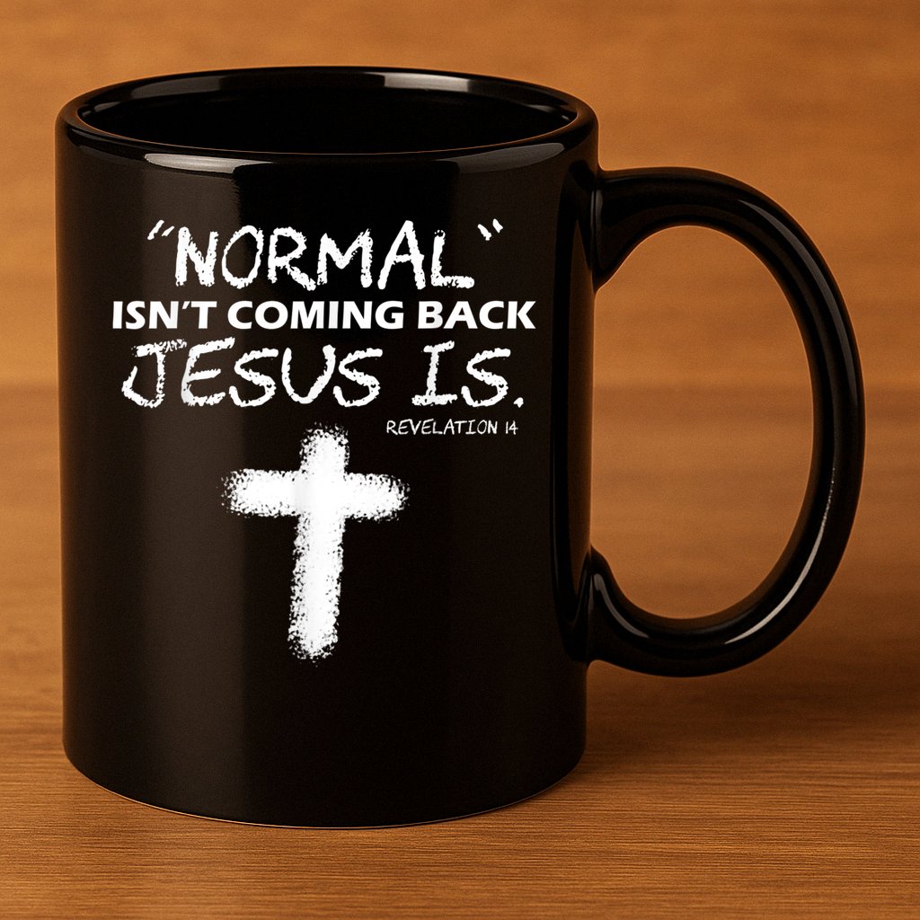 Normal Isnt Coming Back Jesus Is 11oz C Handle Ceramic Mug