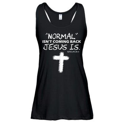 Normal Isnt Coming Back Jesus Is Ladies Essential Flowy Tank