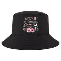 Normal Isnt Coming Back But Jesus Is Revelation 14 Flower Cool Comfort Performance Bucket Hat