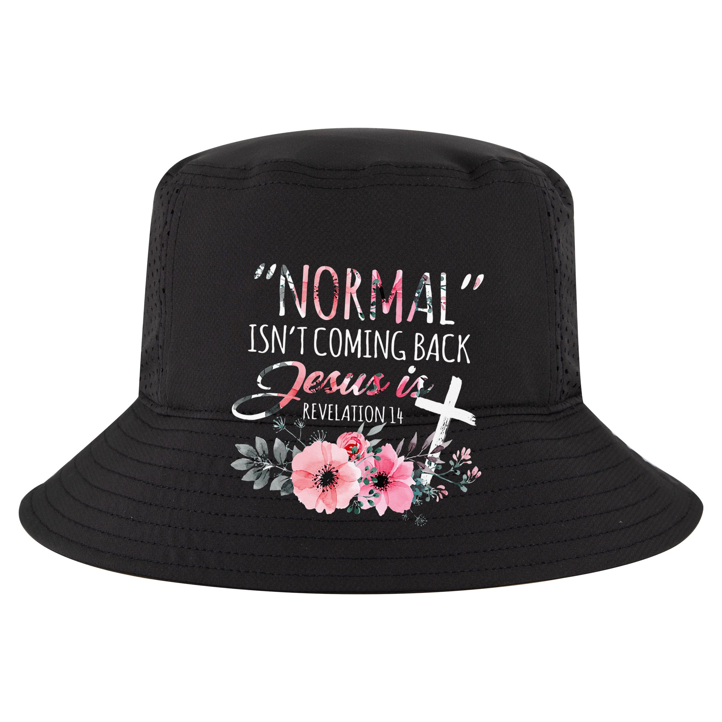 Normal Isnt Coming Back But Jesus Is Revelation 14 Flower Golf Towel