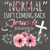Normal Isnt Coming Back But Jesus Is Revelation 14 Flower Cotton Canvas Backpack