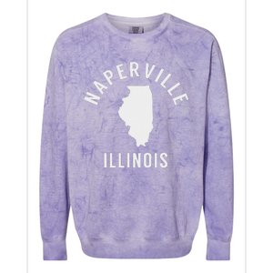 Naperville Illinois Classic Arch Il Colorblast Crewneck Sweatshirt