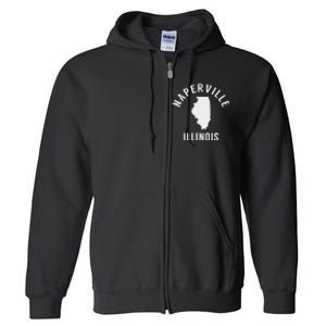 Naperville Illinois Classic Arch Il Full Zip Hoodie