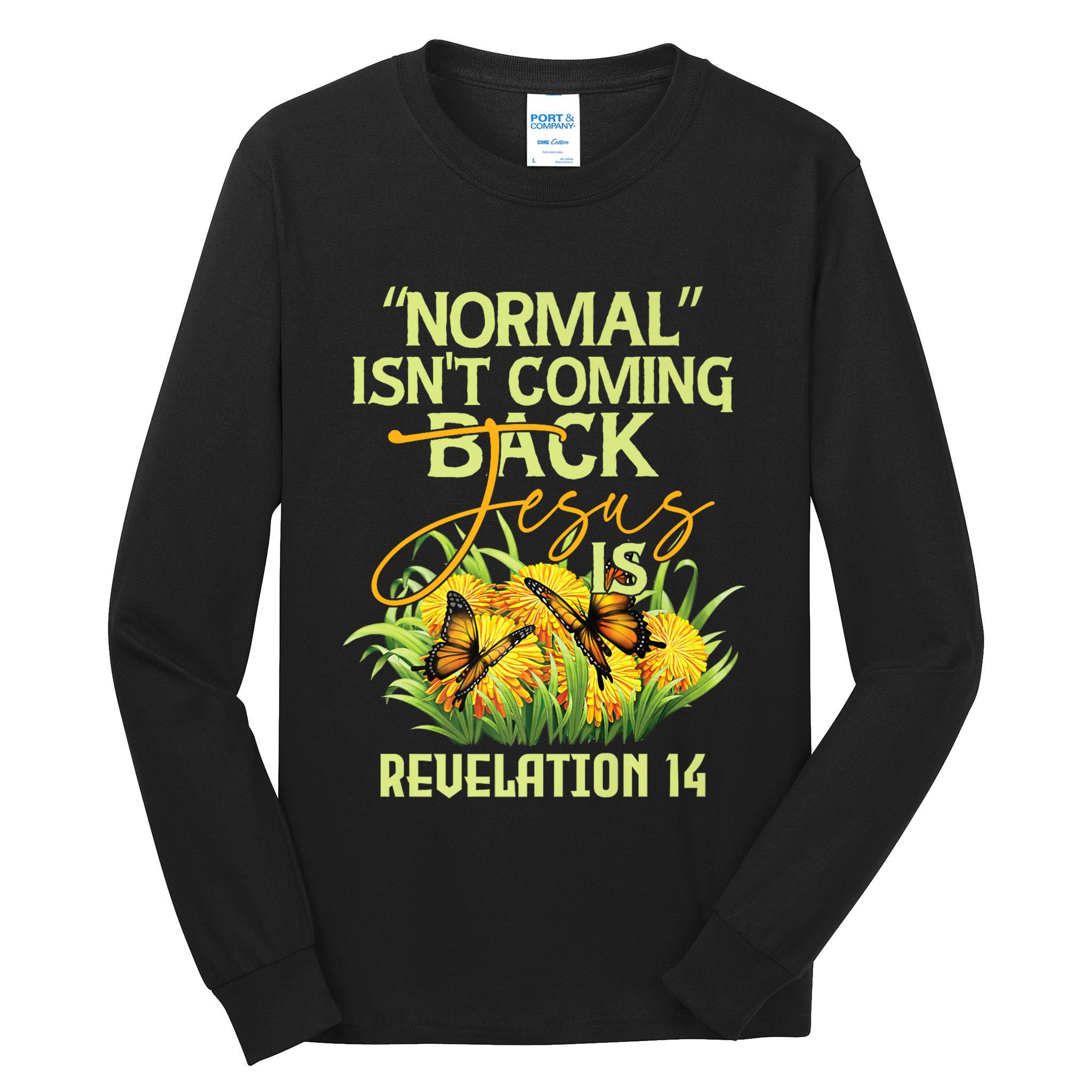 Normal Isnt Coming Back Jesus Is Tall Long Sleeve T-Shirt