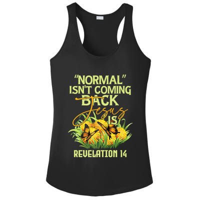 Normal Isnt Coming Back Jesus Is Ladies PosiCharge Competitor Racerback Tank
