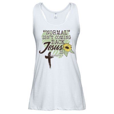 Normal Isnt Coming Back Jesus Is Ladies Essential Flowy Tank