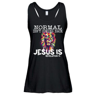 Normal Isnt Coming Back Jesus Is Ladies Essential Flowy Tank