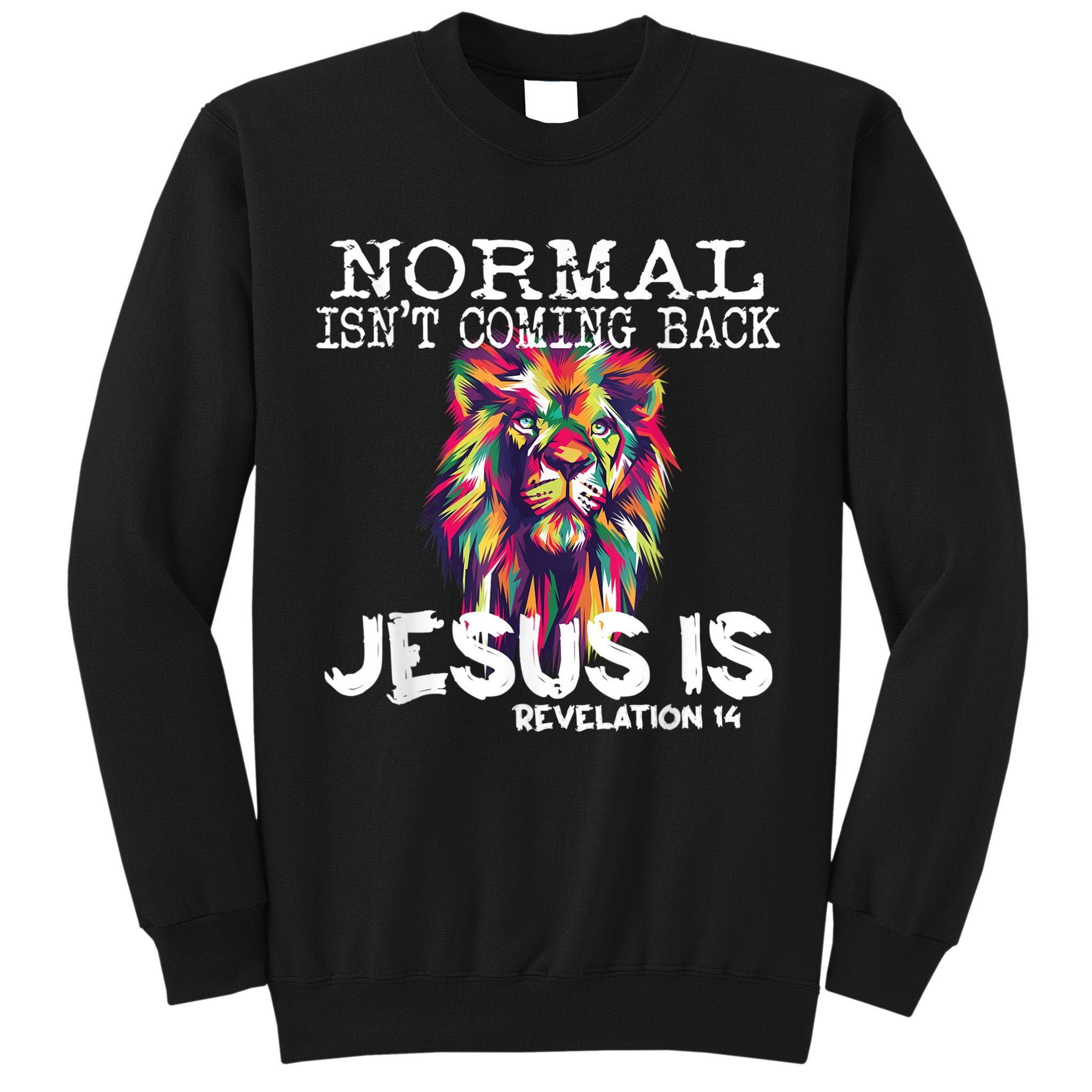 Normal Isnt Coming Back Jesus Is Tall Sweatshirt