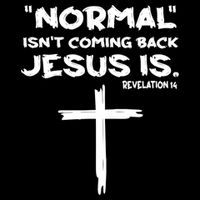 Normal Isnt Coming Back Jesus Is Drawstring Bag