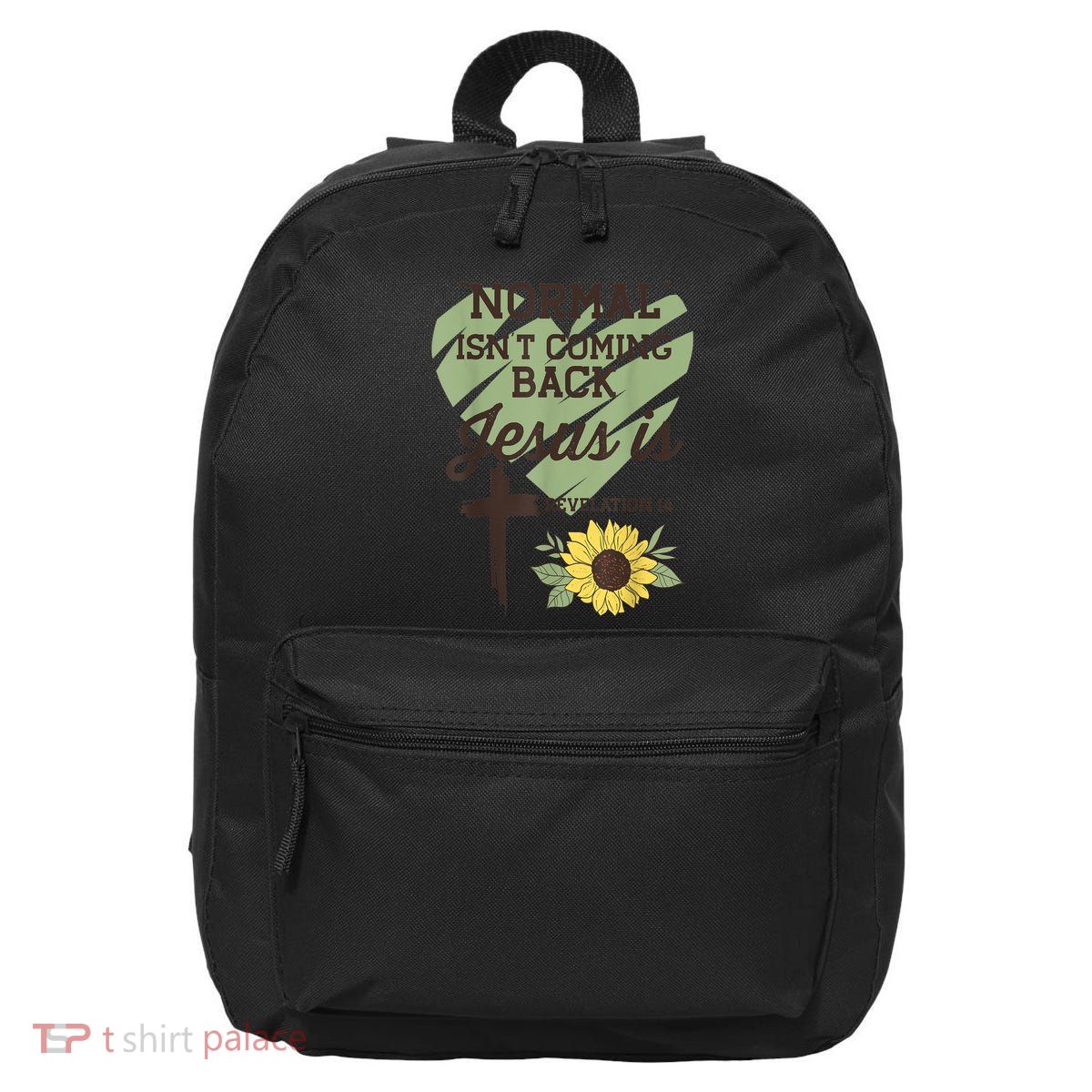 Normal Isnt Coming Back Jesus Is Christian 16 in Basic Backpack