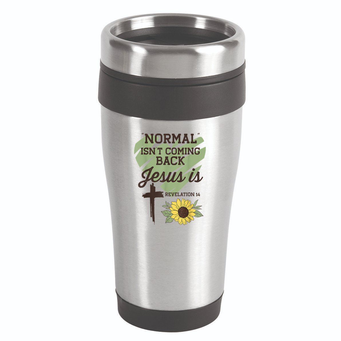 Normal Isnt Coming Back Jesus Is Christian 16oz Travel Tumbler