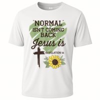 Normal Isnt Coming Back Jesus Is Christian Cooling Performance Crew T-Shirt