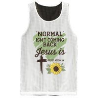 Normal Isnt Coming Back Jesus Is Christian Mesh Reversible Basketball Jersey Tank