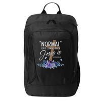 Normal Isnt Coming Back But Jesus Is Revelation 14 Flower City Backpack