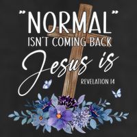 Normal Isnt Coming Back But Jesus Is Revelation 14 Flower 15oz Campfire Ceramic Mug