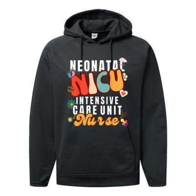 Neonatal Intensive Care Unit NICU Nurse for NICU Nurse Squad Performance Fleece Hoodie