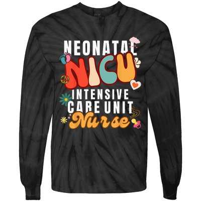 Neonatal Intensive Care Unit NICU Nurse for NICU Nurse Squad Tie-Dye Long Sleeve Shirt