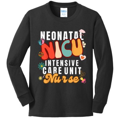 Neonatal Intensive Care Unit NICU Nurse for NICU Nurse Squad Kids Long Sleeve Shirt