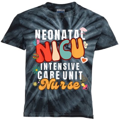 Neonatal Intensive Care Unit NICU Nurse for NICU Nurse Squad Kids Tie-Dye T-Shirt