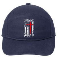 Normal Isn't Coming Back But Jesus Is Revelation 14  7-Panel Snapback Hat