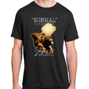 Normal Isnt Coming Back But Jesus Is Cross Christian Easter Adult ChromaSoft Performance T-Shirt