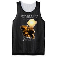 Normal Isnt Coming Back But Jesus Is Cross Christian Easter Mesh Reversible Basketball Jersey Tank